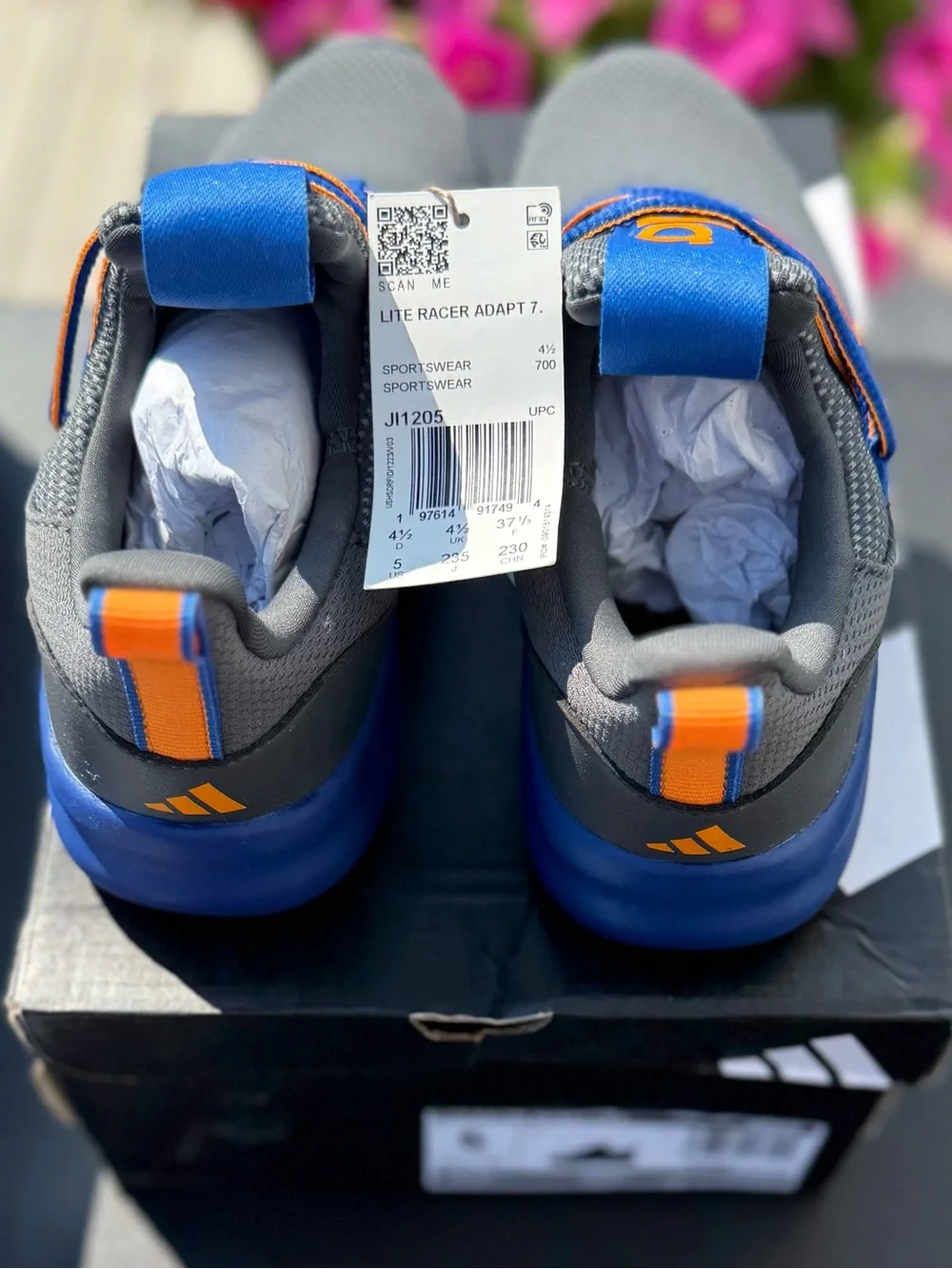 New ADIDAS adidas kids Lite Racer Adapt 7.0 Shoes Sneakers Size 5
